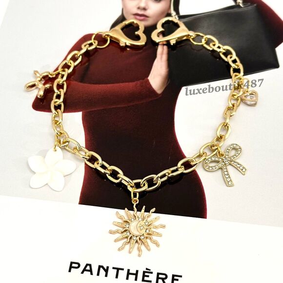 Hand-crafted Balloon Bow Sun Flower Bag Charm Chain Purse Charm Chain Decoration - Picture 4 of 4